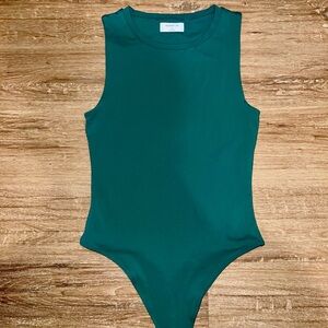 Babaton | Babaton Forest Green Bodysuit